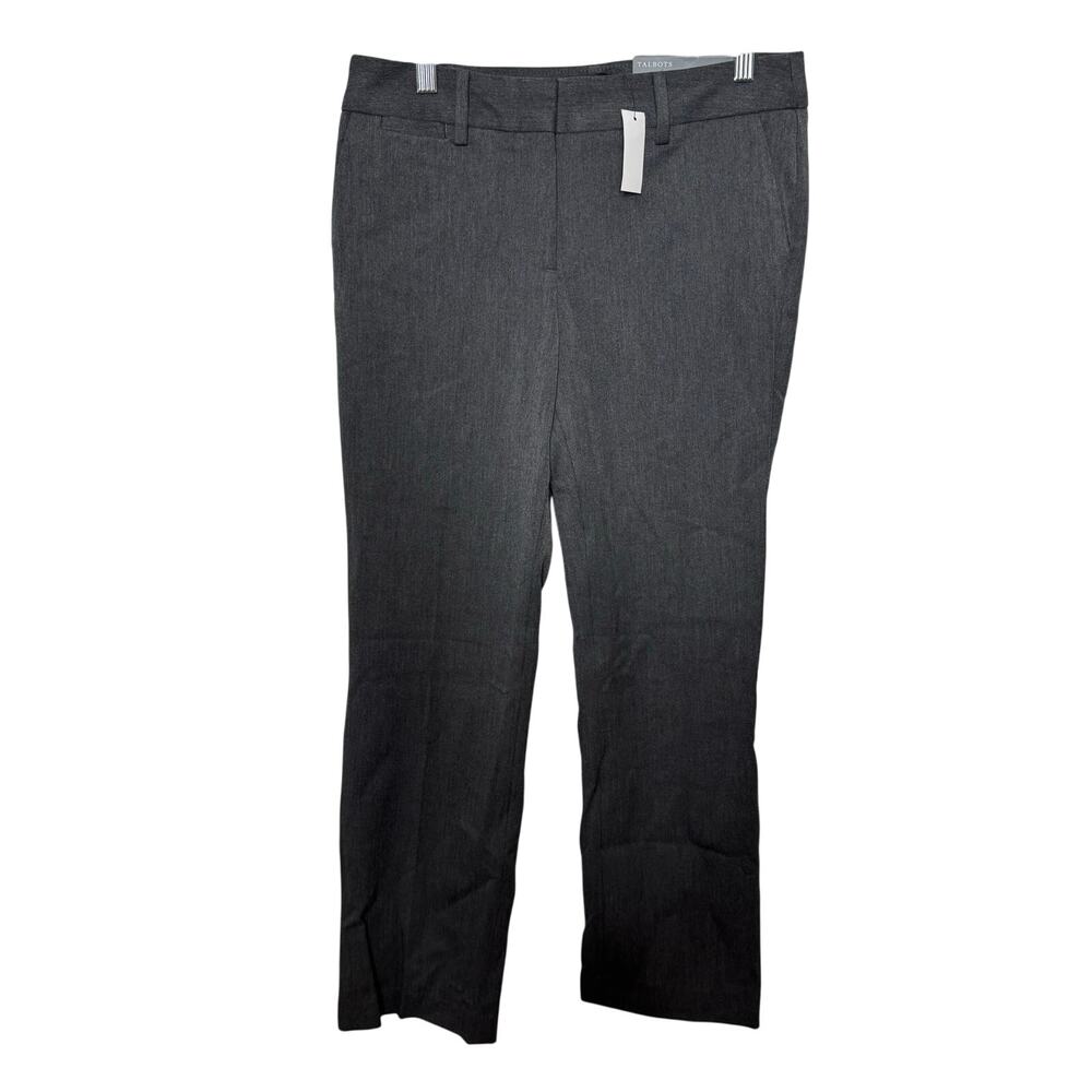 Talbots Barely Boot Pants Gray Size 2P Stretch‎ Full Length Career Work Office